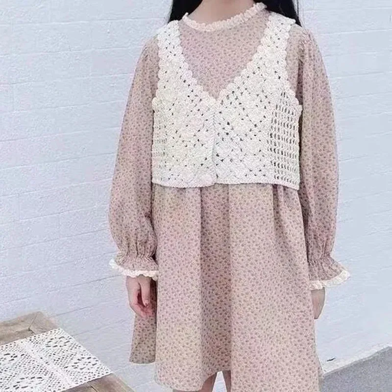 Chaleco corto de punto para bebé niña – Ropa exterior cómoda - imagen 5