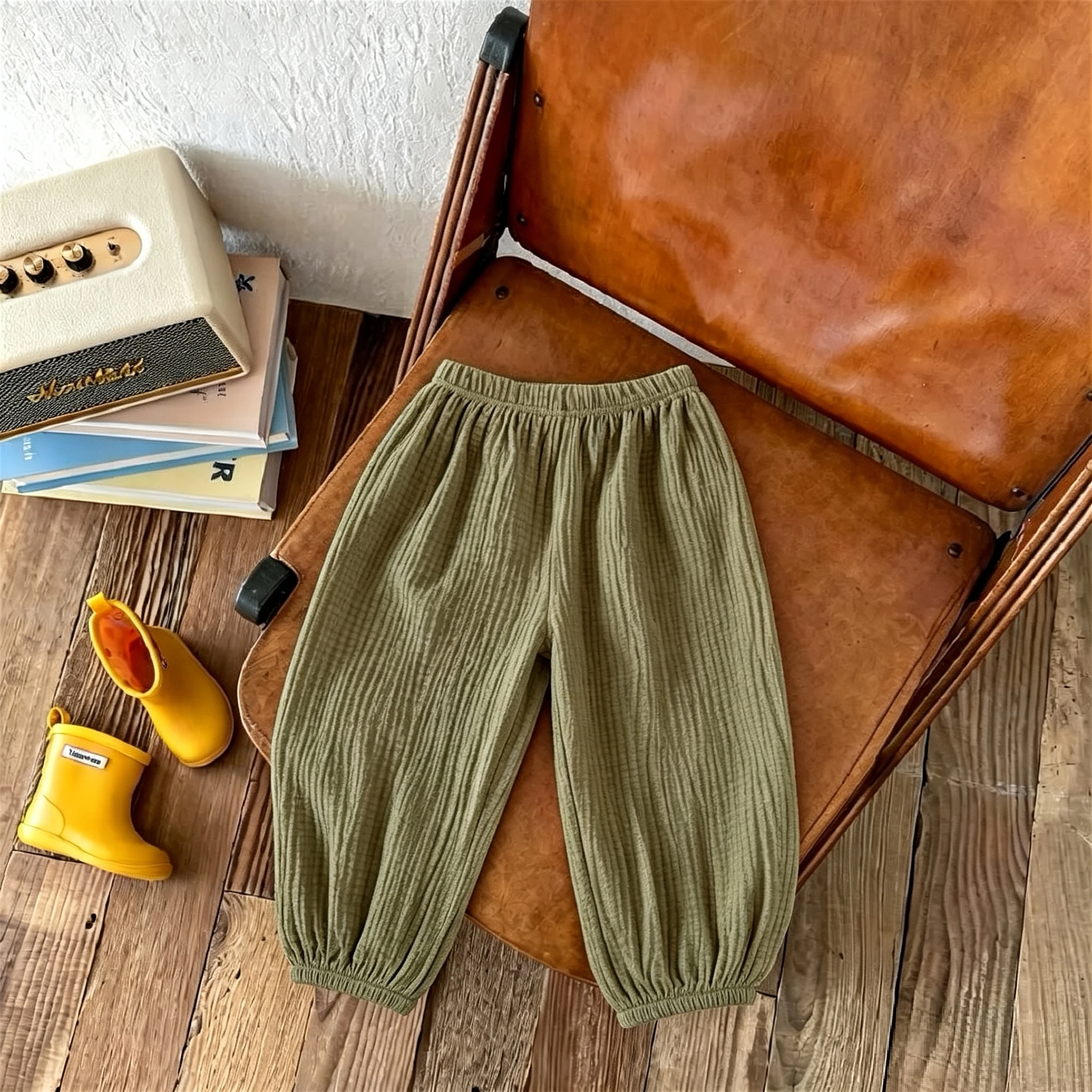Pantalones antimosquitos de verano para niños: holgados y lisos - imagen 3