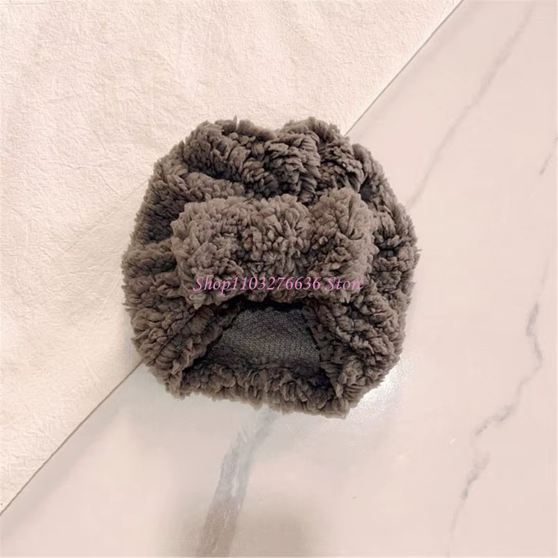 Gorro turbante en lana de cordero con nudo moderno para invierno - imagen 3