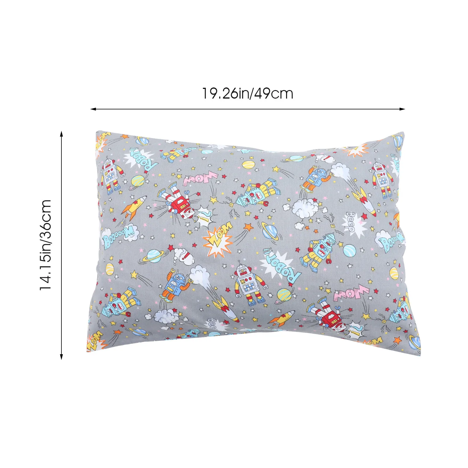 Funda de almohada infantil de algodón con cierre de sobre dinosaurios - imagen 2