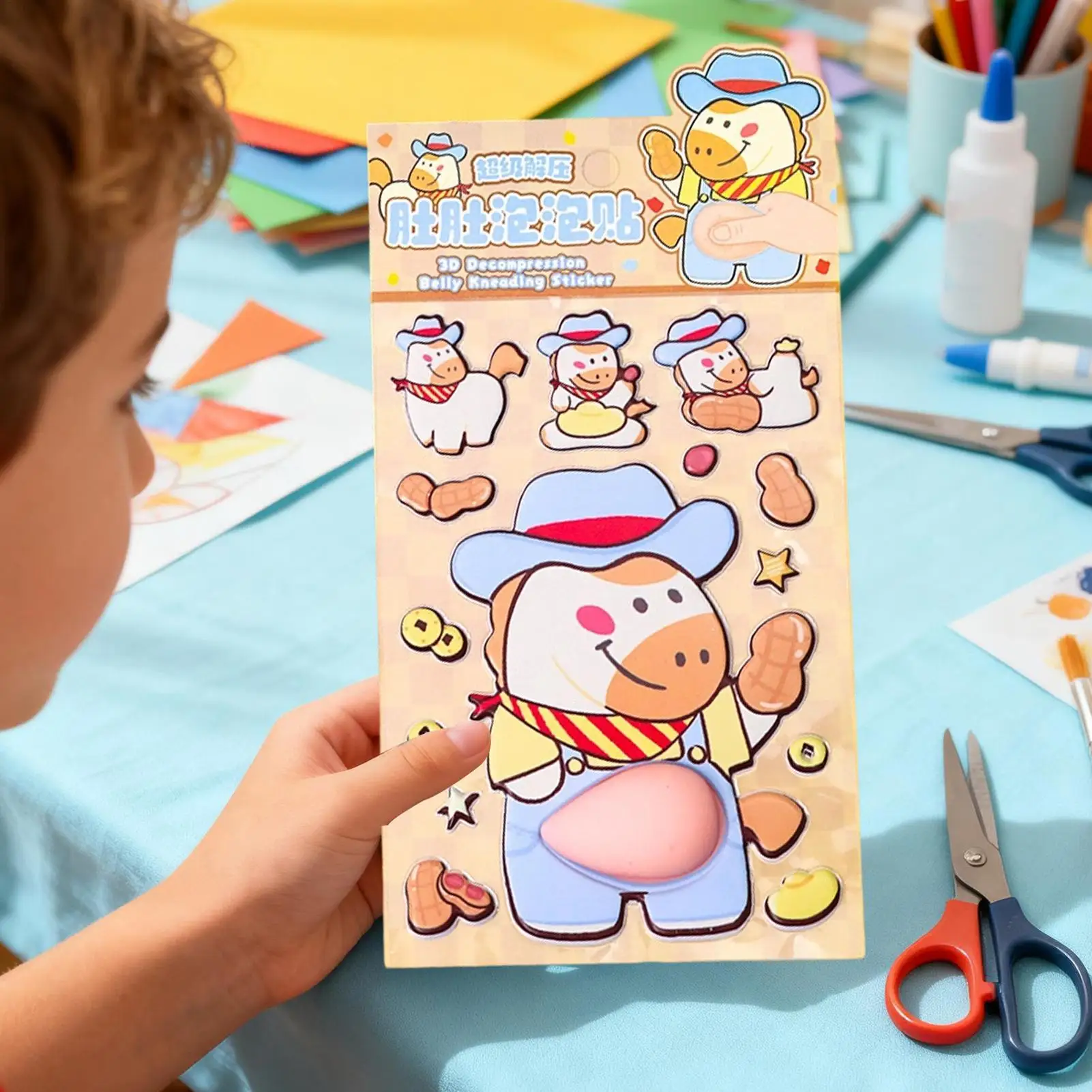 Pegatinas 3D de animales para manualidades infantiles y cuadernos - imagen 4