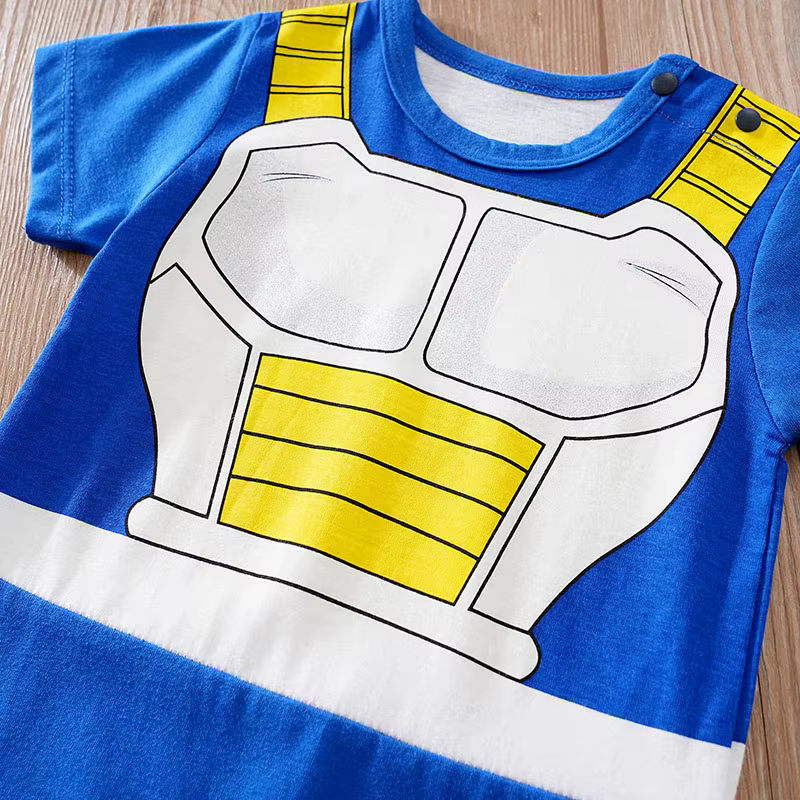 Pelele bebé recién nacido azul de una pieza, manga corta - imagen 2