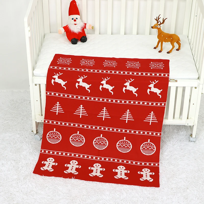 Manta de Navidad para cuna – Algodón suave a cuadros - imagen 4
