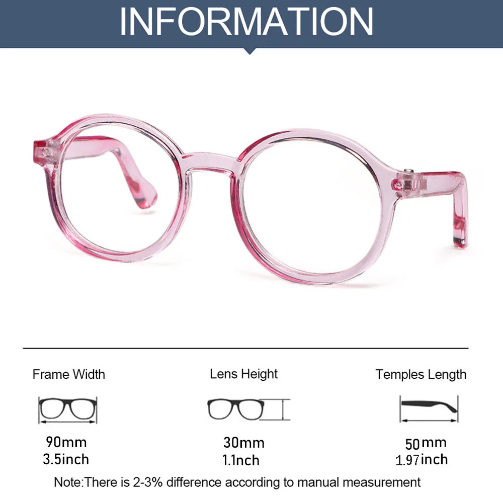 Gafas de peluche redondas estilo caramelo para muñecas - imagen 4