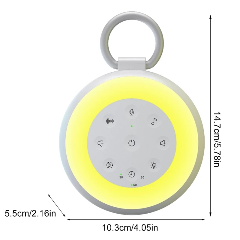 Máquina de ruido blanco portátil para dormir bebés: suave y simple - imagen 4