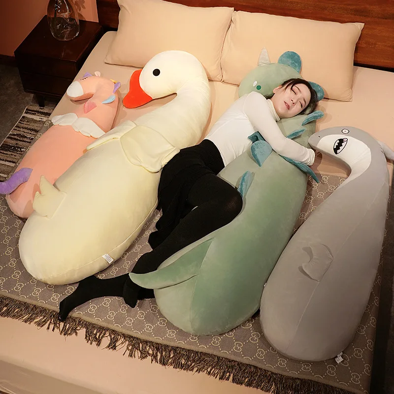 Almohada de felpa animal en forma de unicornio kawaii, lavable - imagen 5