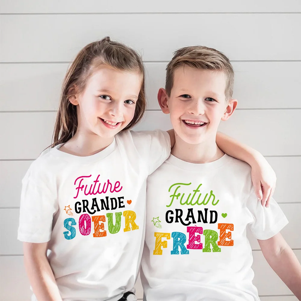 Camiseta Big Sis para niña con mensaje de hermana mayor