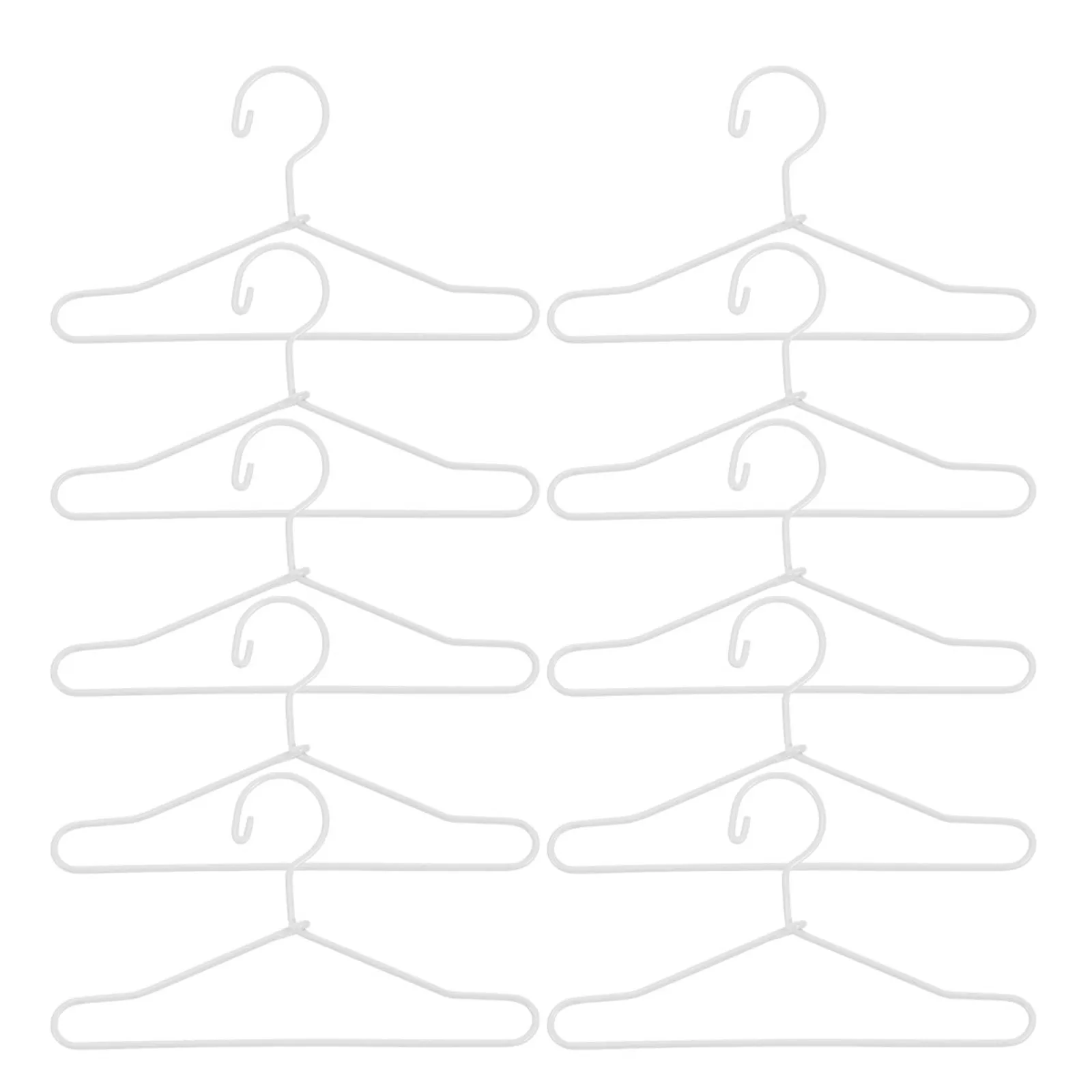 Perchas mini de metal para vestidos, organizador de armario colgador