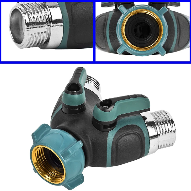 Conector tipo Y para grifo de jardín doble salida - imagen 4