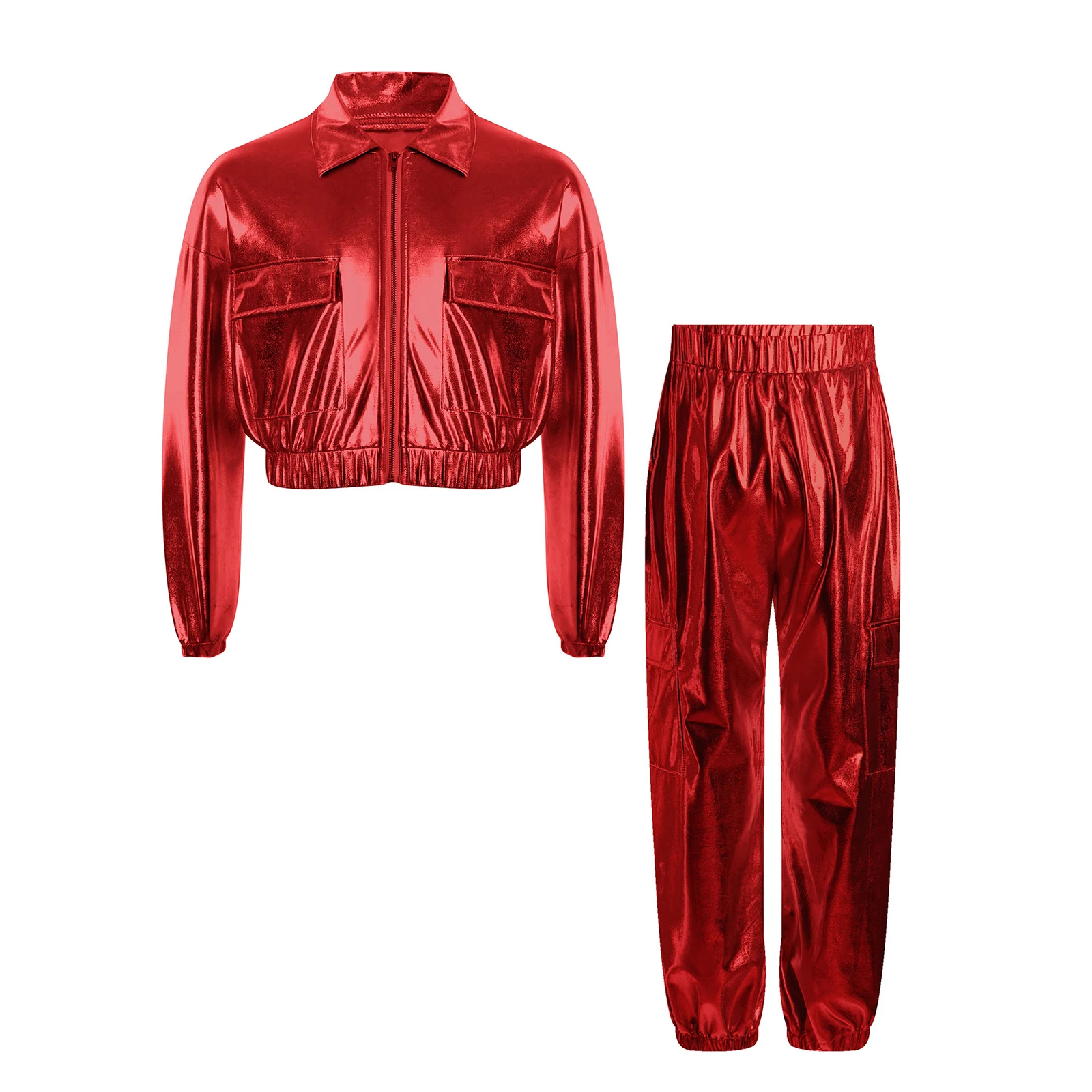 Conjunto de baile Jazz Hip Hop para niños chaqueta y pantalón - imagen 2