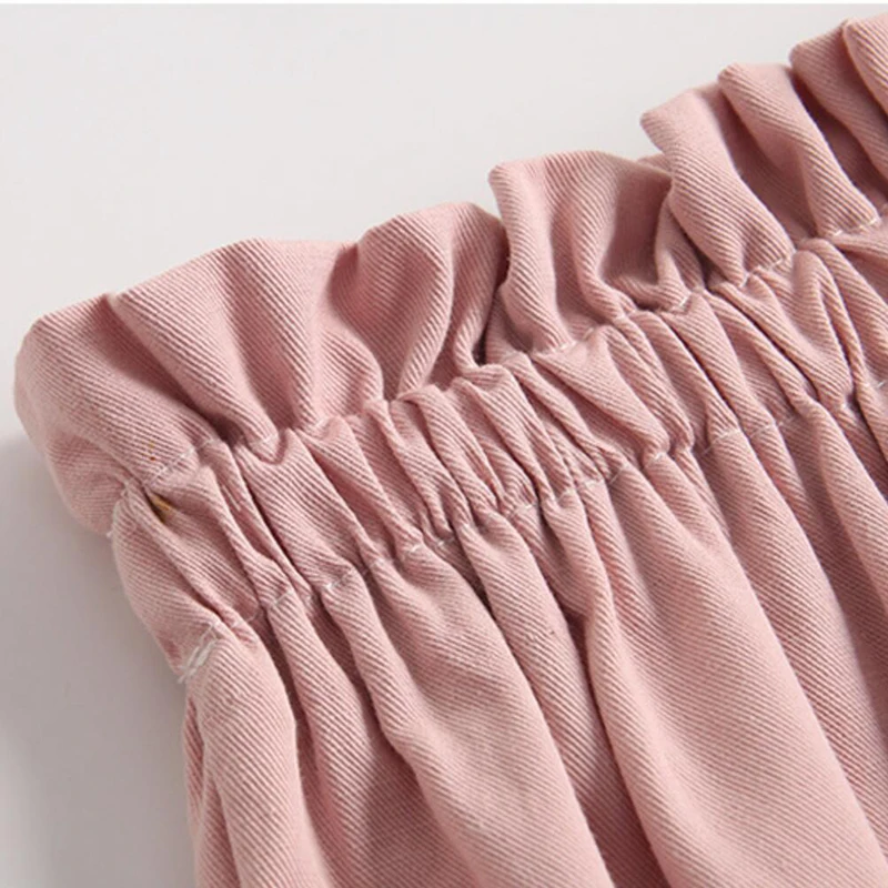 Pantalones cortos bloomer de algodón color caramelo para bebé - imagen 4