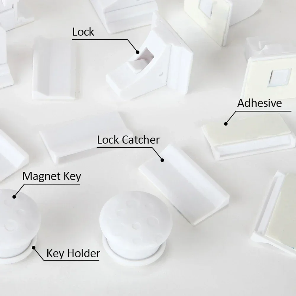 Cerradura magnética invisible para cajones – Protección seguridad bebés - imagen 4