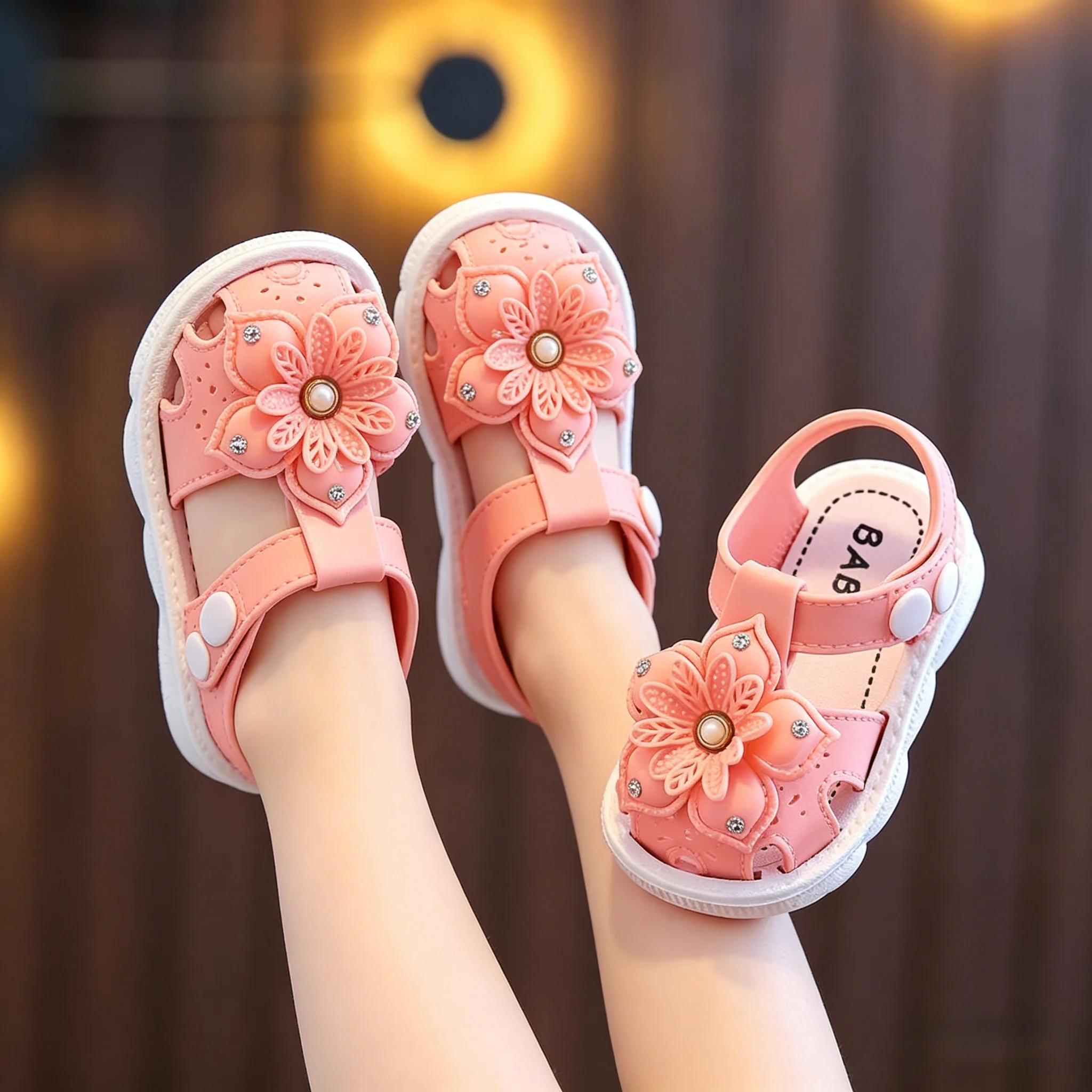 Sandalias de verano niña punta cerrada antideslizantes primeros pasos - imagen 4