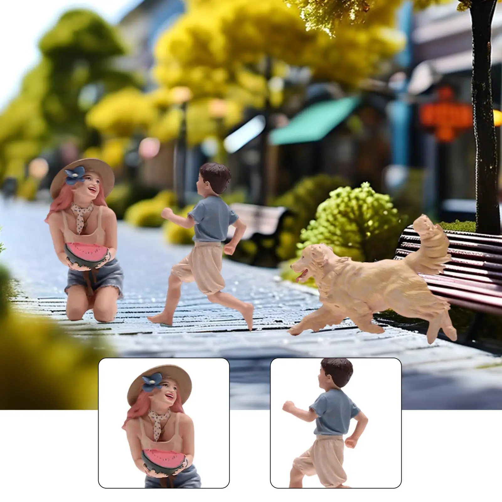 Figura de resina para dioramas y micropaisajes, femenina - imagen 5