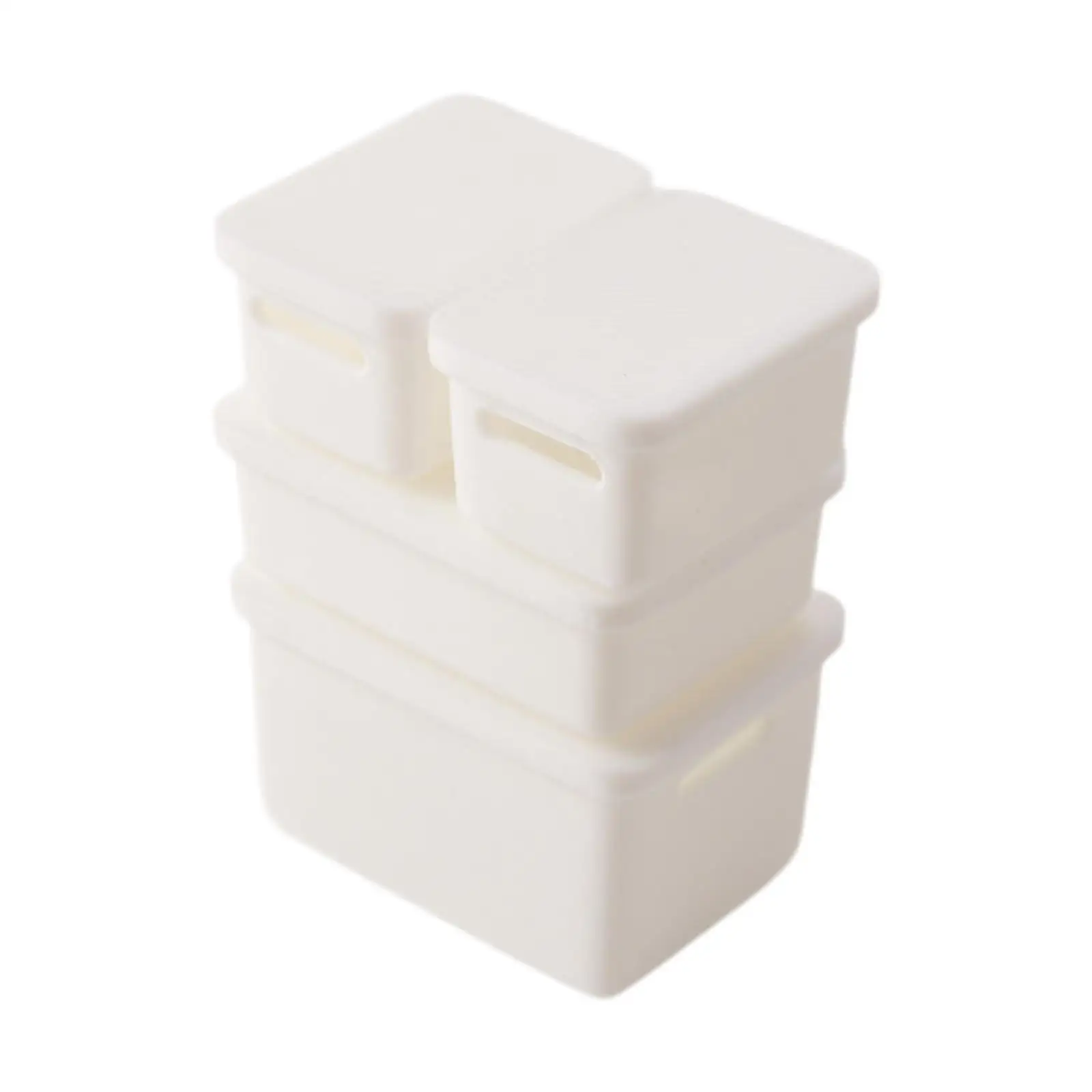 Caja de almacenamiento para casa de muñecas, accesorios decorativos