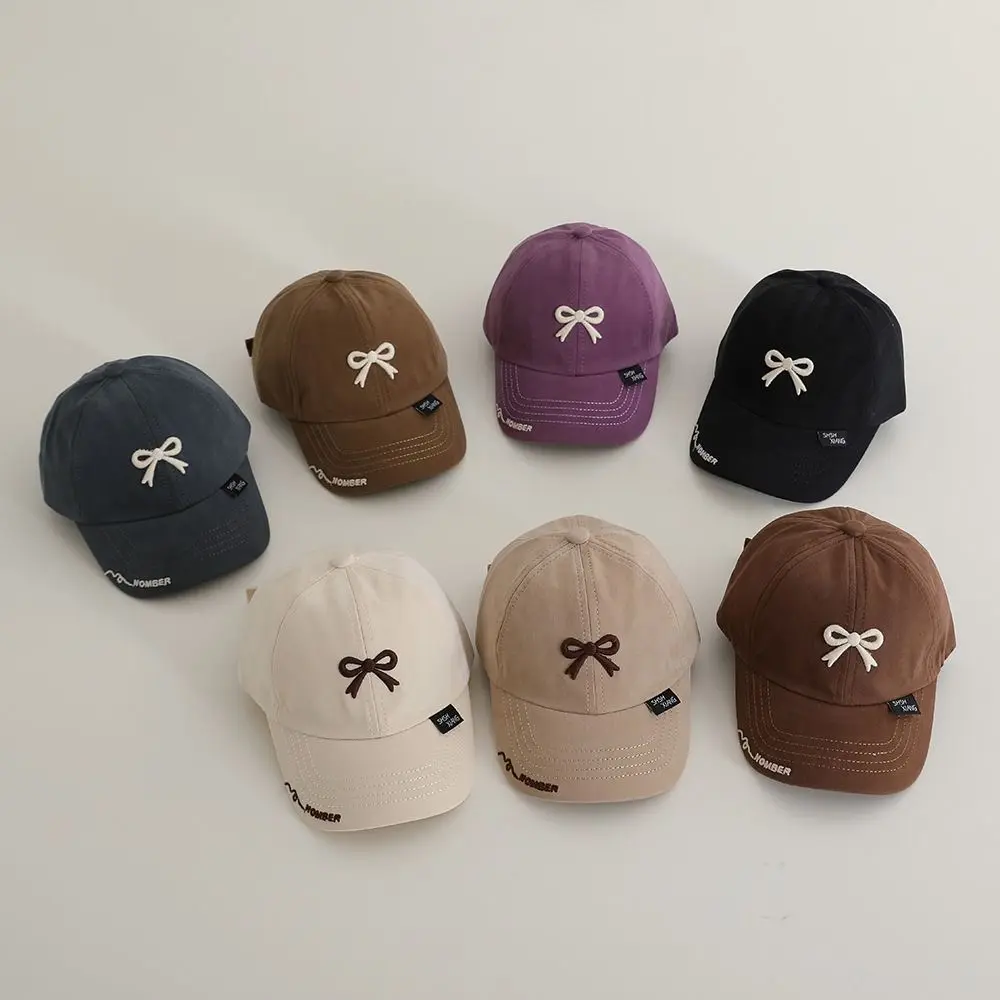 Gorra de béisbol con lazo bordado y protección solar para niños - imagen 5