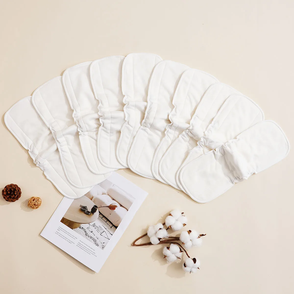 Elinfant insertos para pañales reutilizables absorbentes lavables - imagen 3