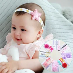Diadema bebé elástica con flor y lazo para niñas – accesorios