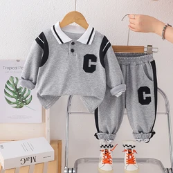 Conjunto bebé primavera y otoño: camiseta manga larga y pantalón
