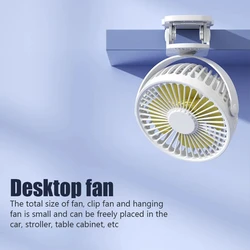 Ventilador de mano USB silencioso para escritorio con aire fresco