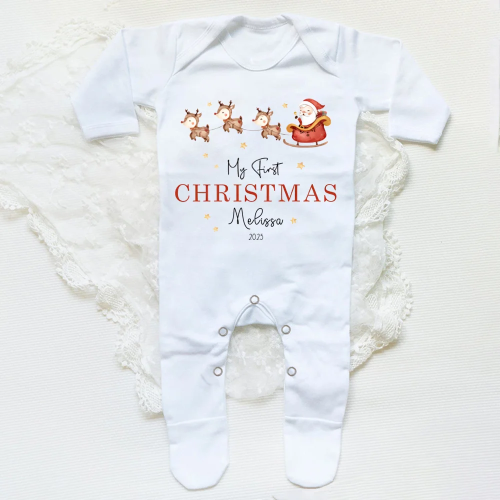 Pijama navideño personalizado para bebé – Mi primera Navidad - imagen 2