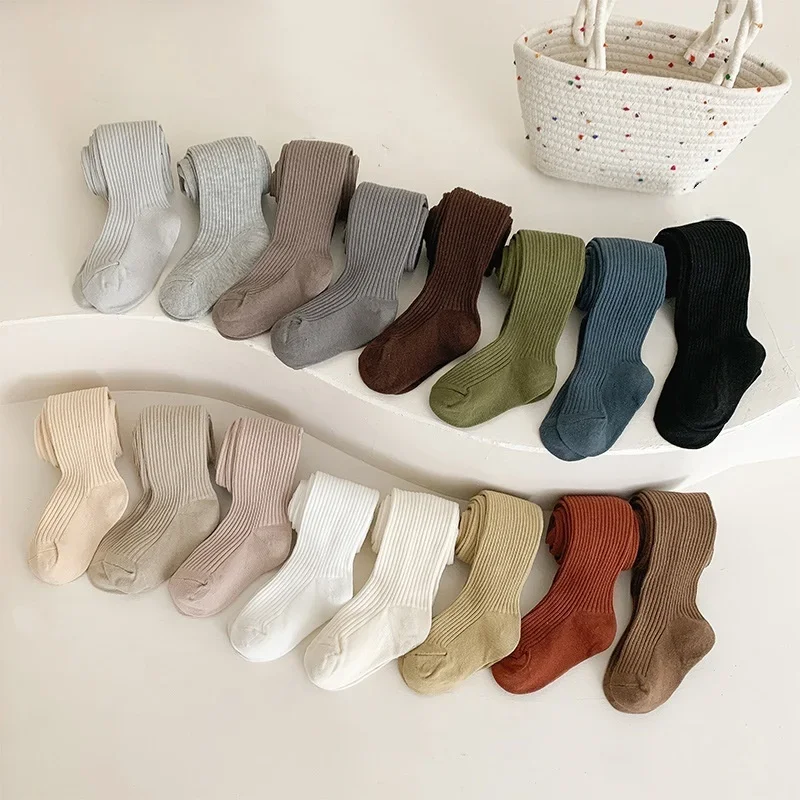 Pantimedias de algodón caramelo para niños – medias ajustadas - imagen 5
