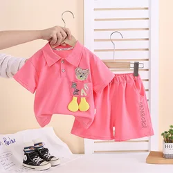 Conjunto de verano para bebé con camiseta y pantalón corto