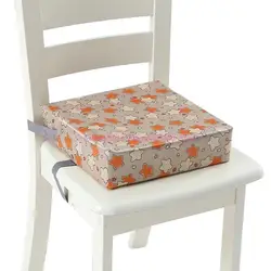 Asiento elevador infantil portátil con correas para silla