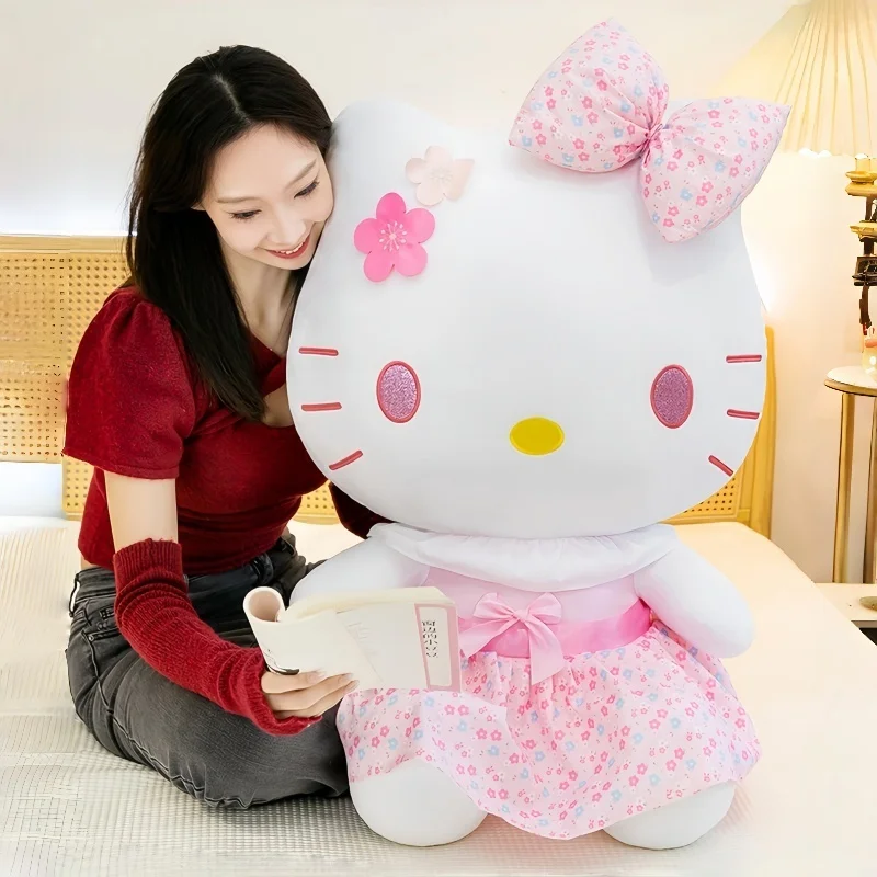 Peluche suave de Hello Kitty y Kuromi Sanrio, para niños - imagen 5