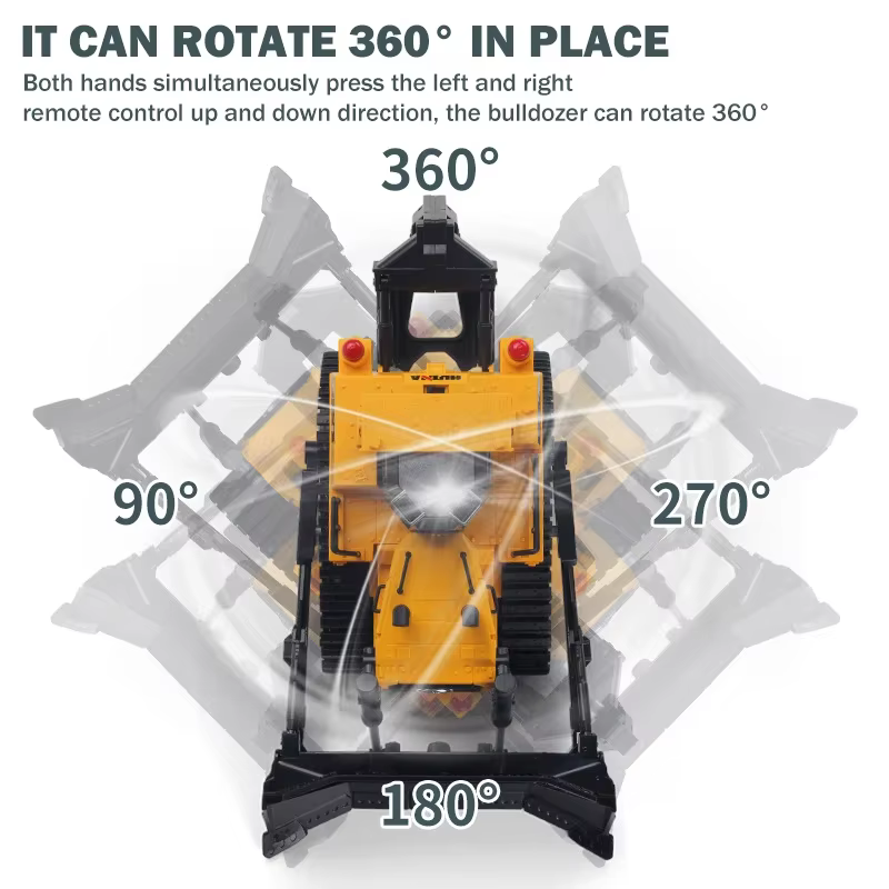 HUINA 1554 Camión RC Bulldozer 1/16 Juguete de Construcción para Niños
