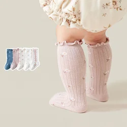 Calcetines de algodón para niña bebé – Estampados suaves primavera/otoño