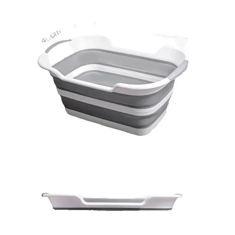 Bañera plegable de silicona para bebé - Antideslizante y portátil