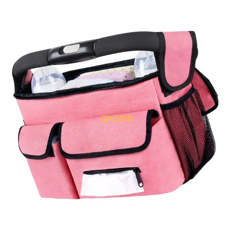 QX2D bolsa colgante para carrito de bebé con correas ajustables - imagen 5