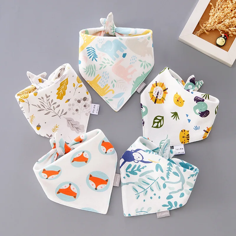 Baberos bandana de algodón para bebé recién nacido