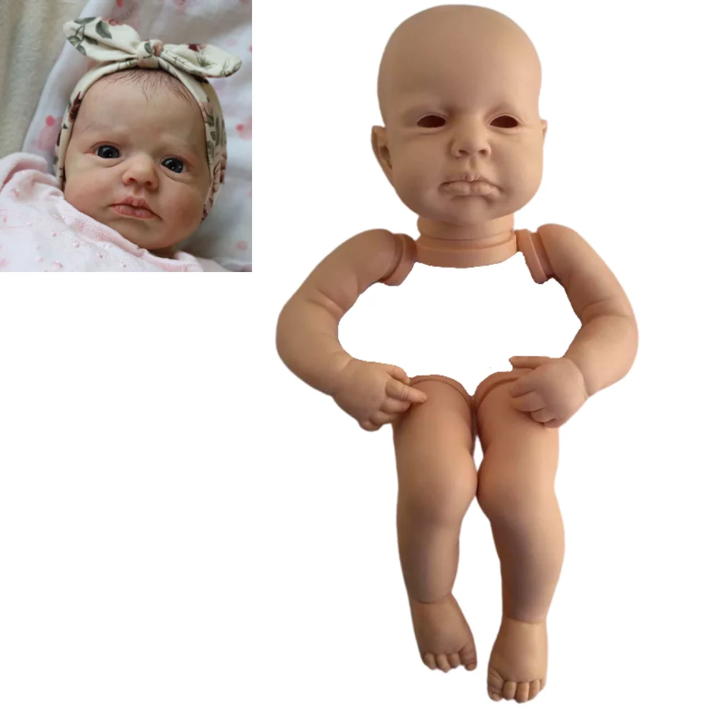 Kit muñeca realista LouLou Awake – Piezas sin pintar 50 cm ojos despertares