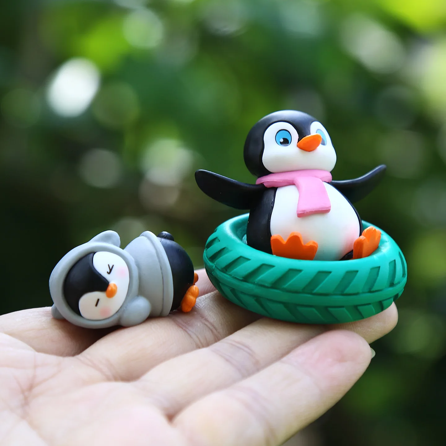 Figuras de pingüinos mini para niños, adornos de escritorio - imagen 3