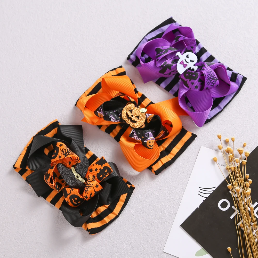 Diadema infantil con motivo de calabaza Halloween