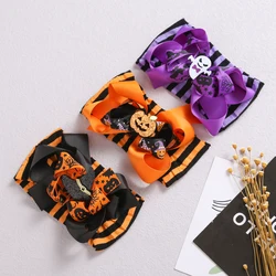 Diadema bebé Halloween calabaza elástica para recién nacido niña