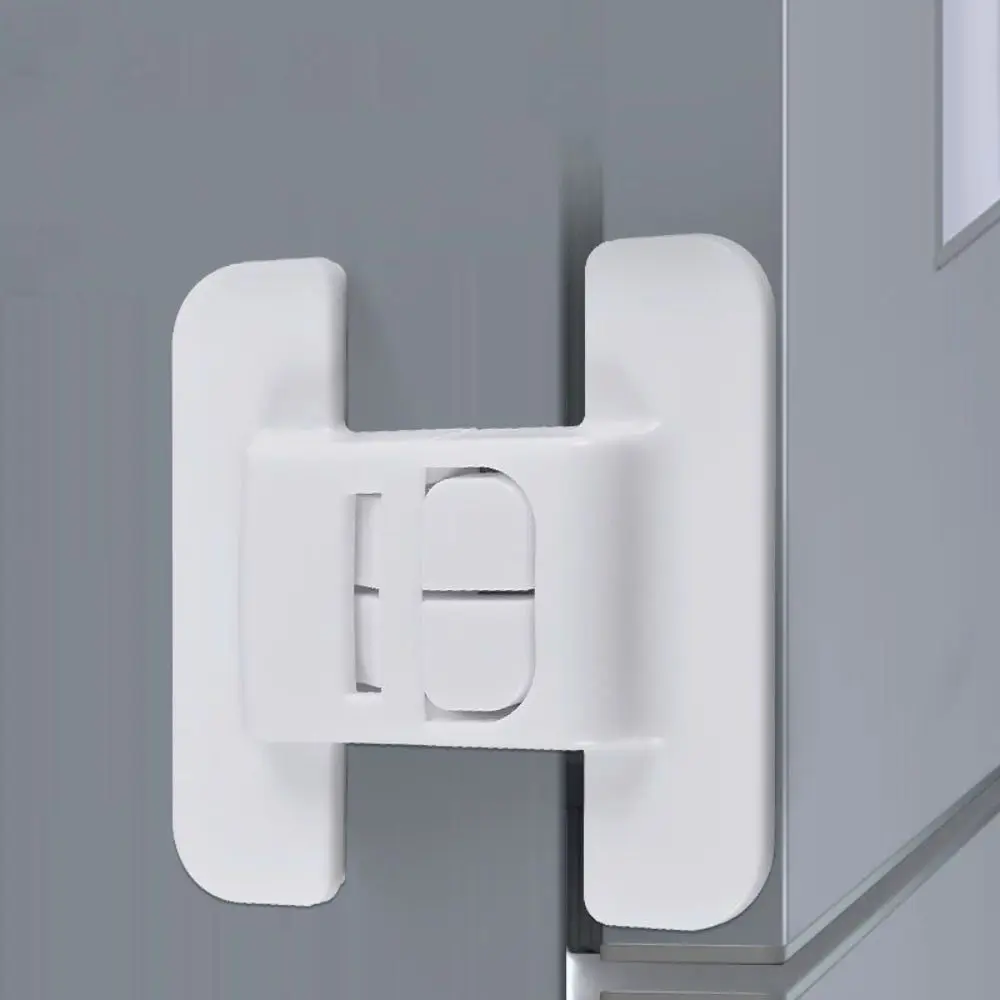 Cerradura de seguridad antiapertura para frigorífico ABS blanca