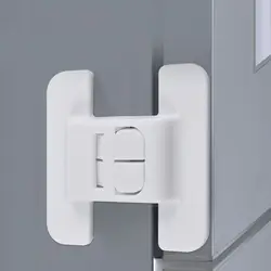 Cerradura de seguridad antiapertura para frigorífico ABS blanca