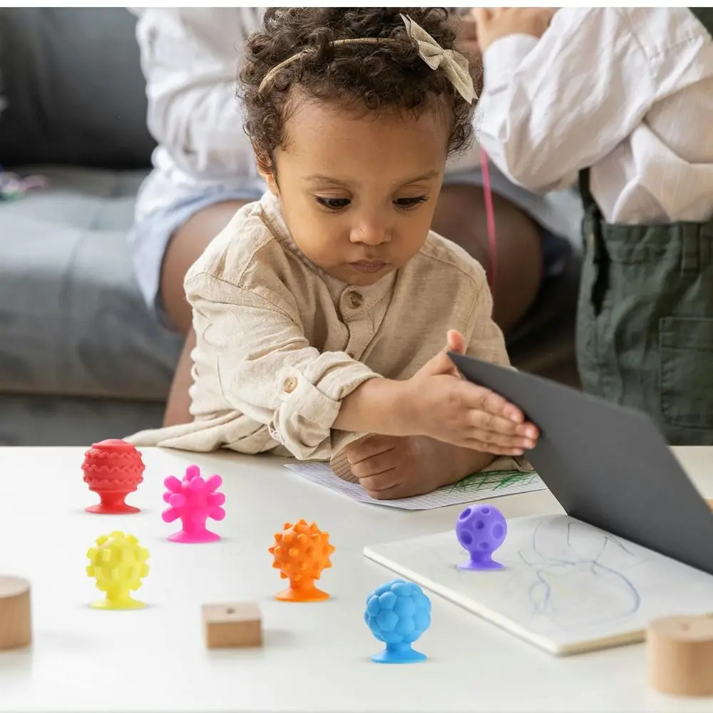 Juguete sensorial de silicona con ventosa silenciosa para niños - imagen 5