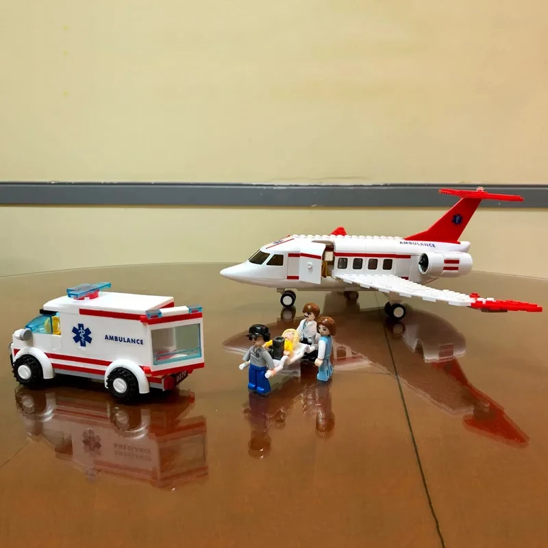 Sluban bloques de construcción con aviones y ambulancias - imagen 3