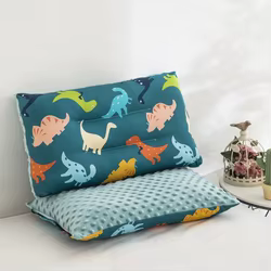 Almohada rectangular de algodón puro para bebé – Estampado infantil