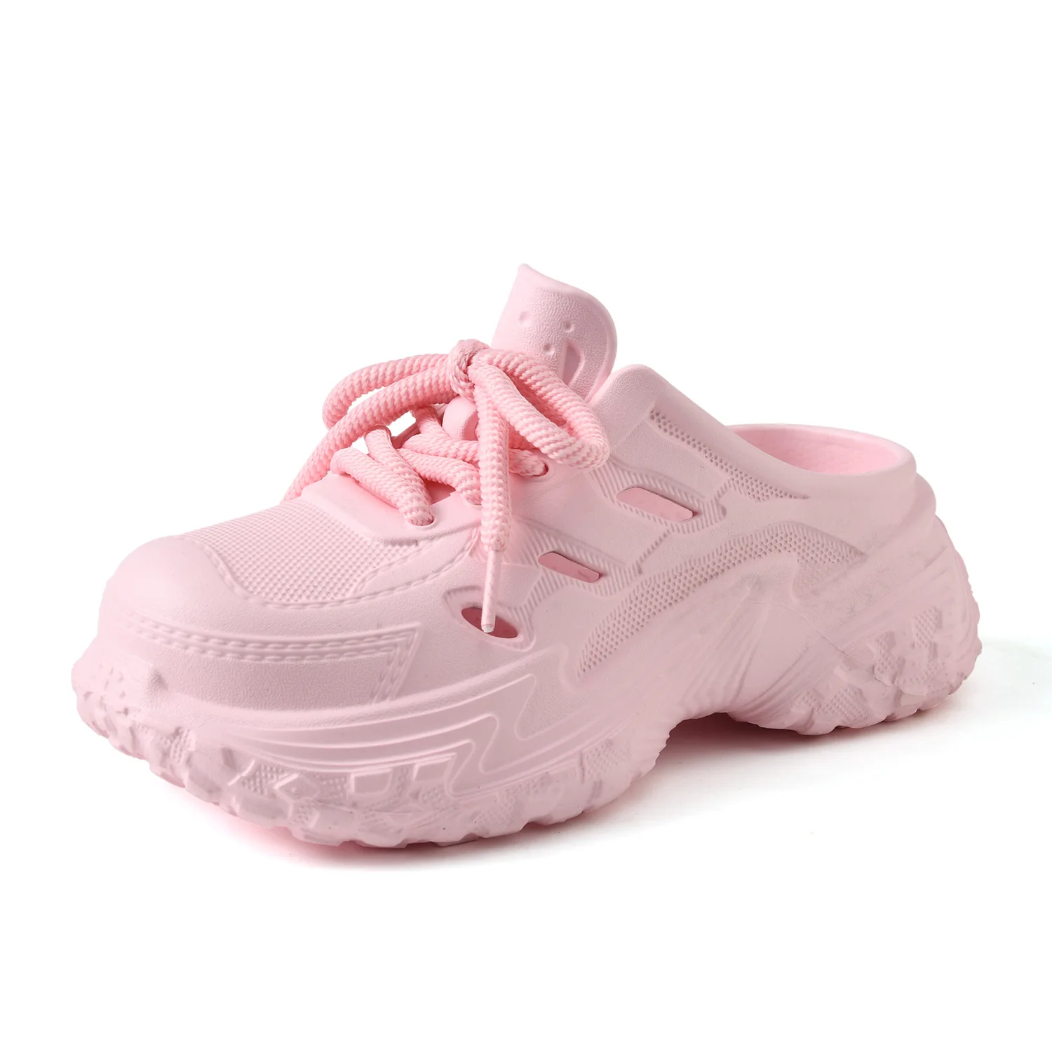 Sandalias de plataforma para casa y calle con cordones - imagen 5
