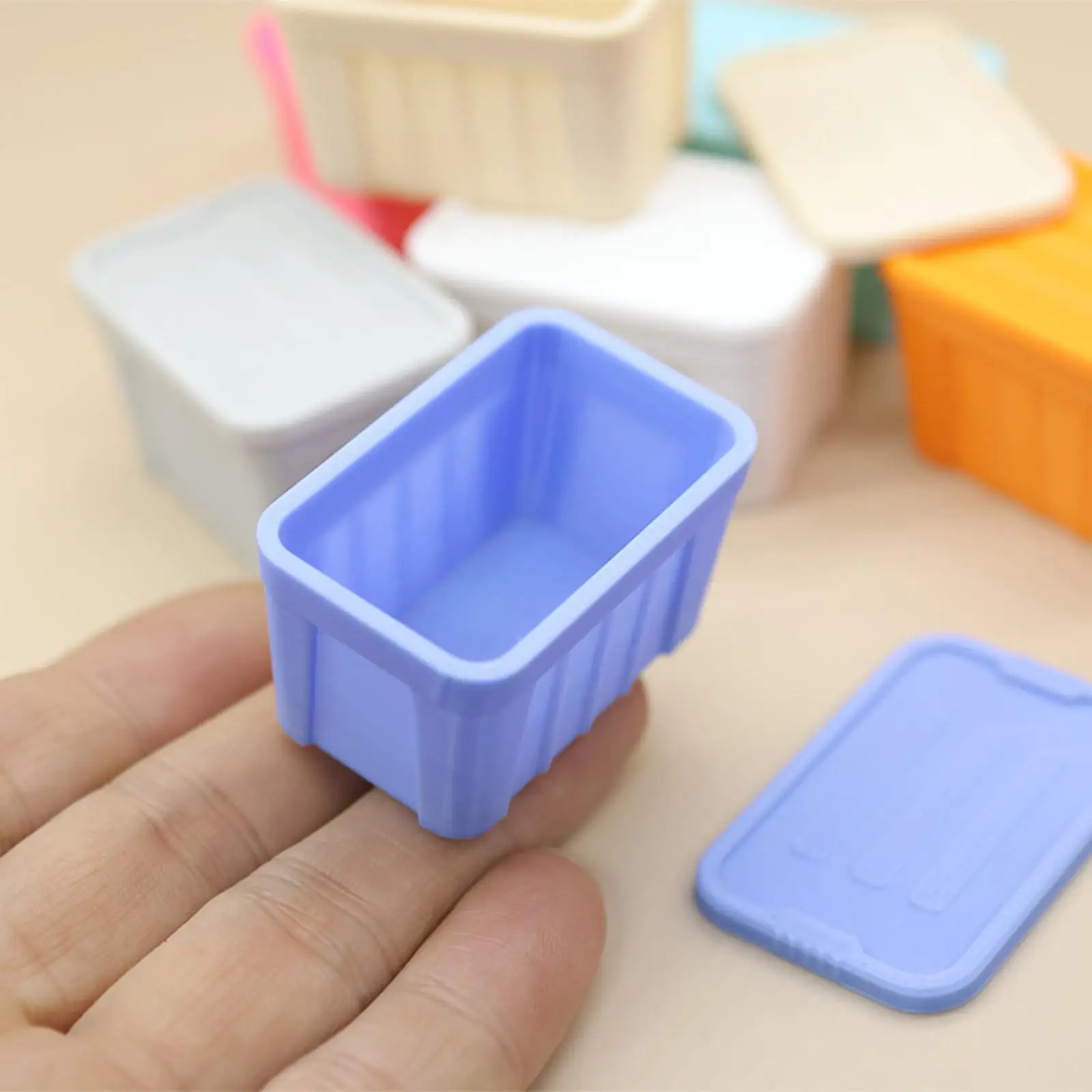 Mini organizador con tapa para maquetas de tren y accesorios - imagen 2