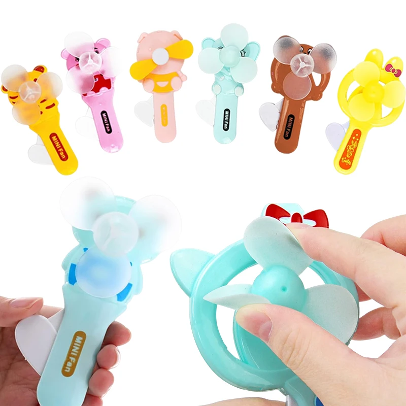 Mini abanico de mano veraniego plegable con dibujos - imagen 5