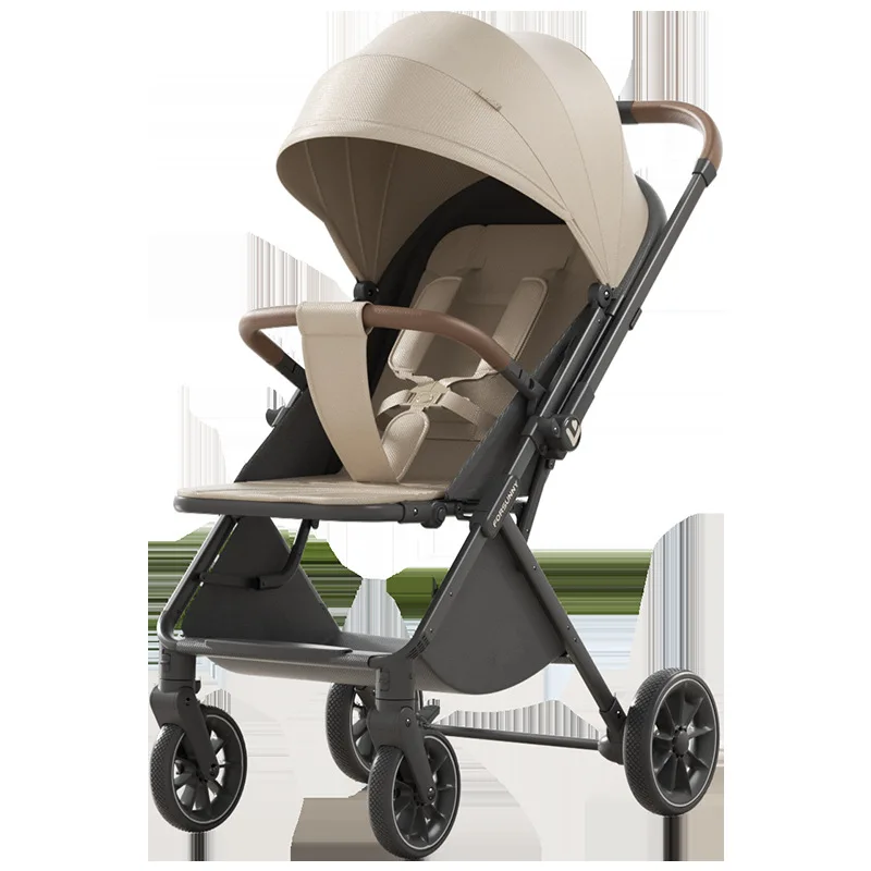 Cochecito de bebé ligero, plegable, reclinable y bidireccional - imagen 5