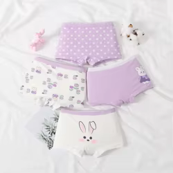 Calzoncillos bóxer de algodón transpirable para niñas