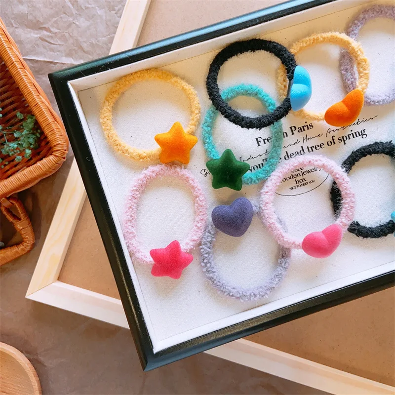 Diademas elásticas para niñas con lazos corazón y estrellas - imagen 3