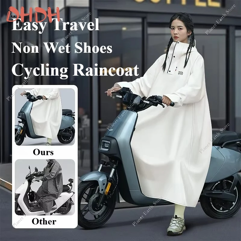 Impermeable de ciclismo largo grueso resistente para adultos - imagen 3